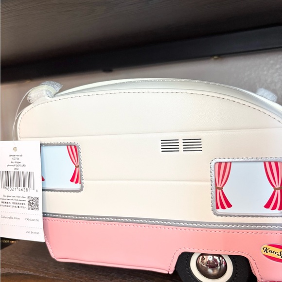 Kate Spade Rare Pink and White Camper Crossbody Bag - Picture 5 of 11